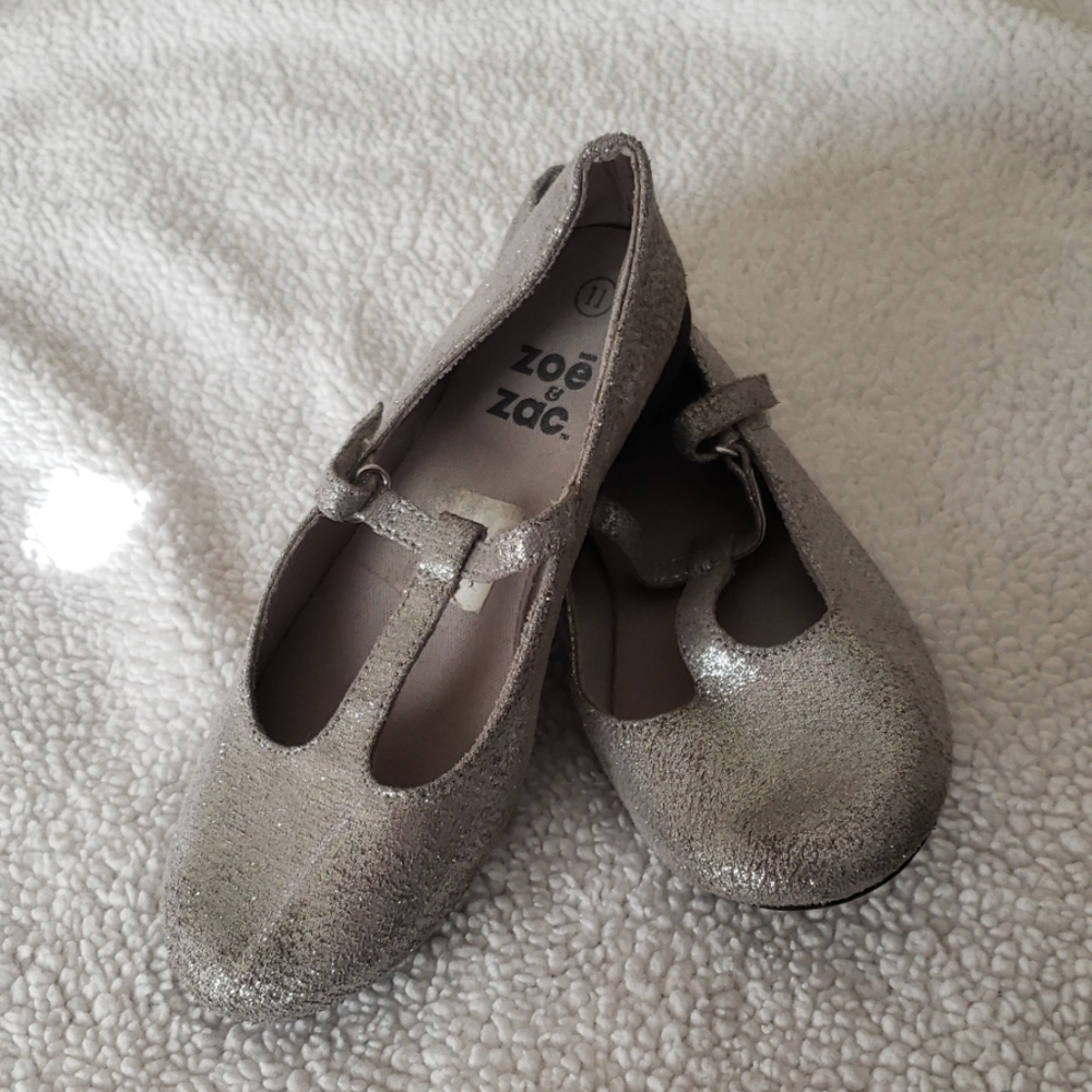 Girl Silver Flats